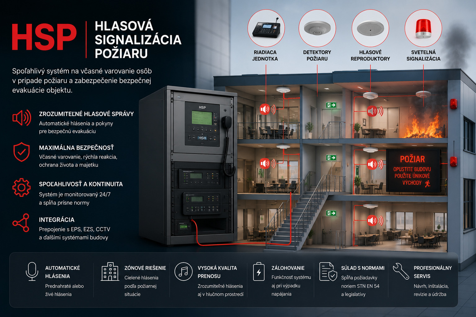Hlasová signalizácia požiaru
